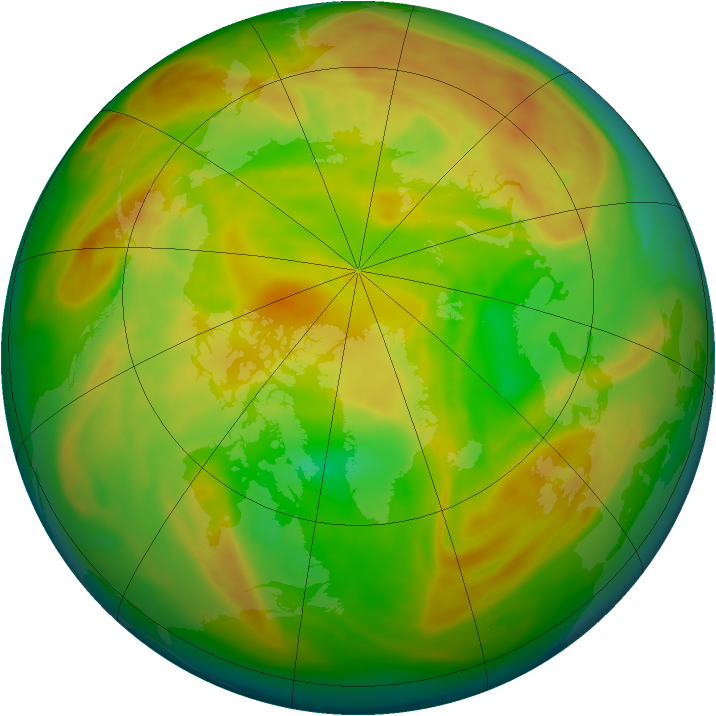 Arctic ozone map for 01 May 2008